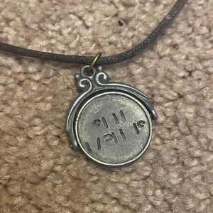 Sh*t Happens Spinning Pendant Necklace